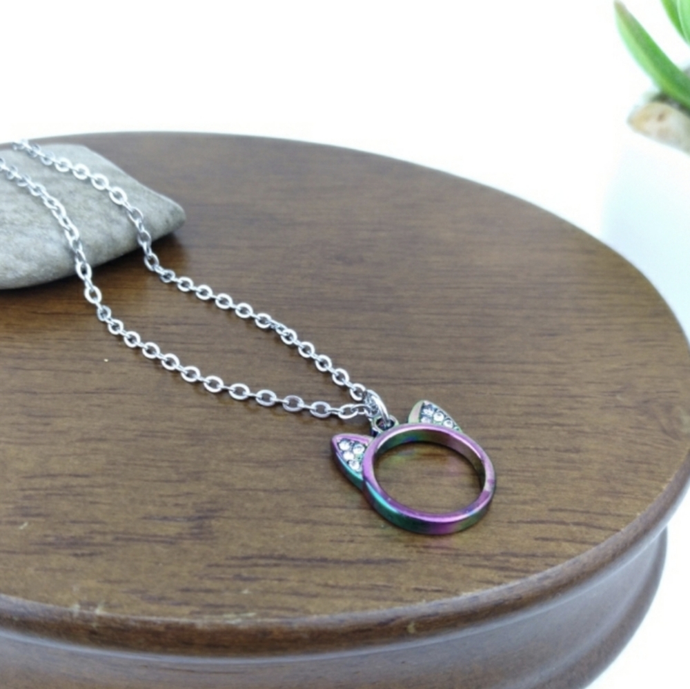 Cat Ear Charm Necklace
